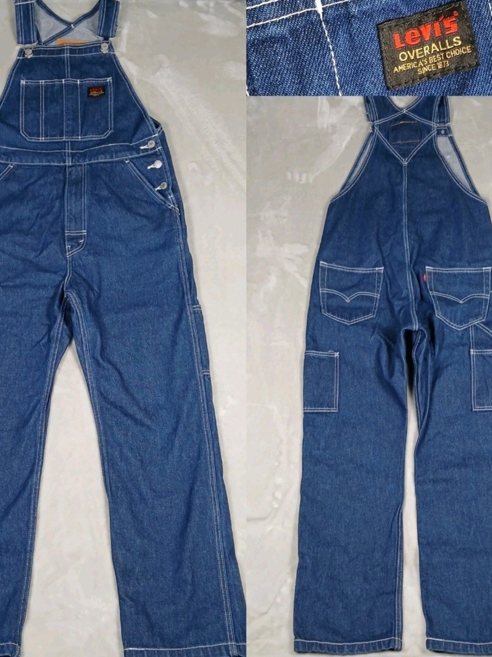 Levi's Denim Bib Overalls Men's Size Small Workwear
